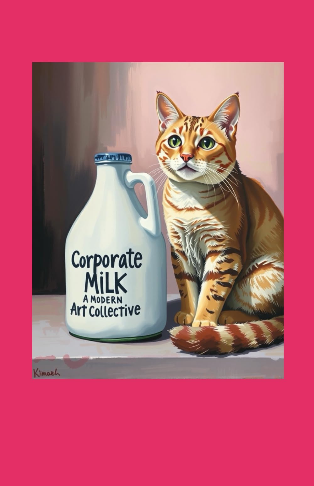 Corporate Milk estampe artistique moderne tableau design noir et blanc décoration murale loft