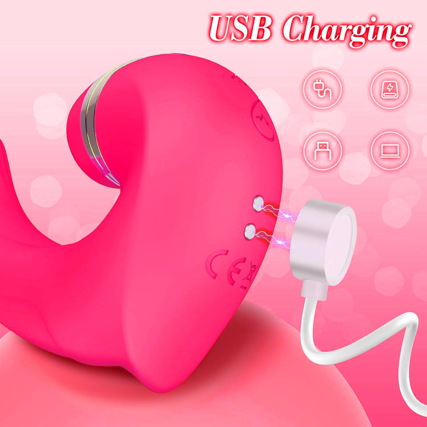 Vibrator Adult Sex Toys for Women - 4 in 1 Rotating Vibrator Dildo Slapping Clit Toy with 10 Vibrating Modes & 10 Rotating Modes, G Spot Clit Stimulator Pleasure Tools for Female Couples Games