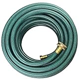 Darnassus PVC Garden Hose 1/2 Inch Green Heavy Duty Water Hose with Solid Brass...