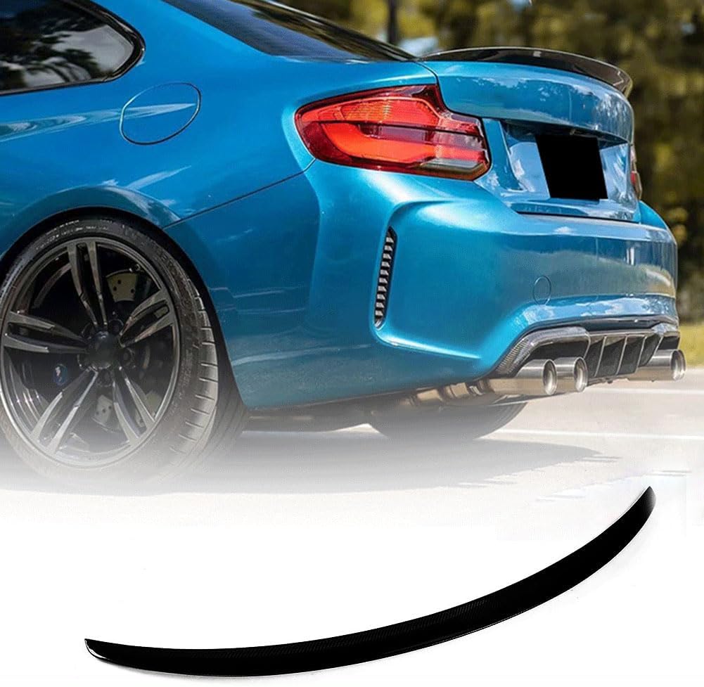 Matte Black Rear Trunk Spoiler for BMW 2 Series F22 F87 M2 Coupe 2014-2020 220i 228i 230i M235i M240i Fiberglass Rear Boot Lid Highkick Wing Lip Factory Outlet