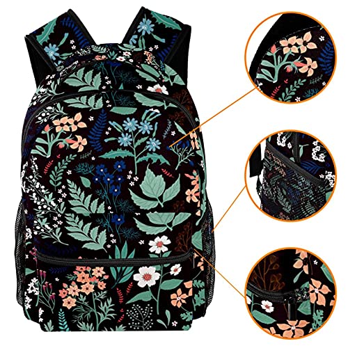 Sac à dos motif floral au design multicolore original et compartimenté