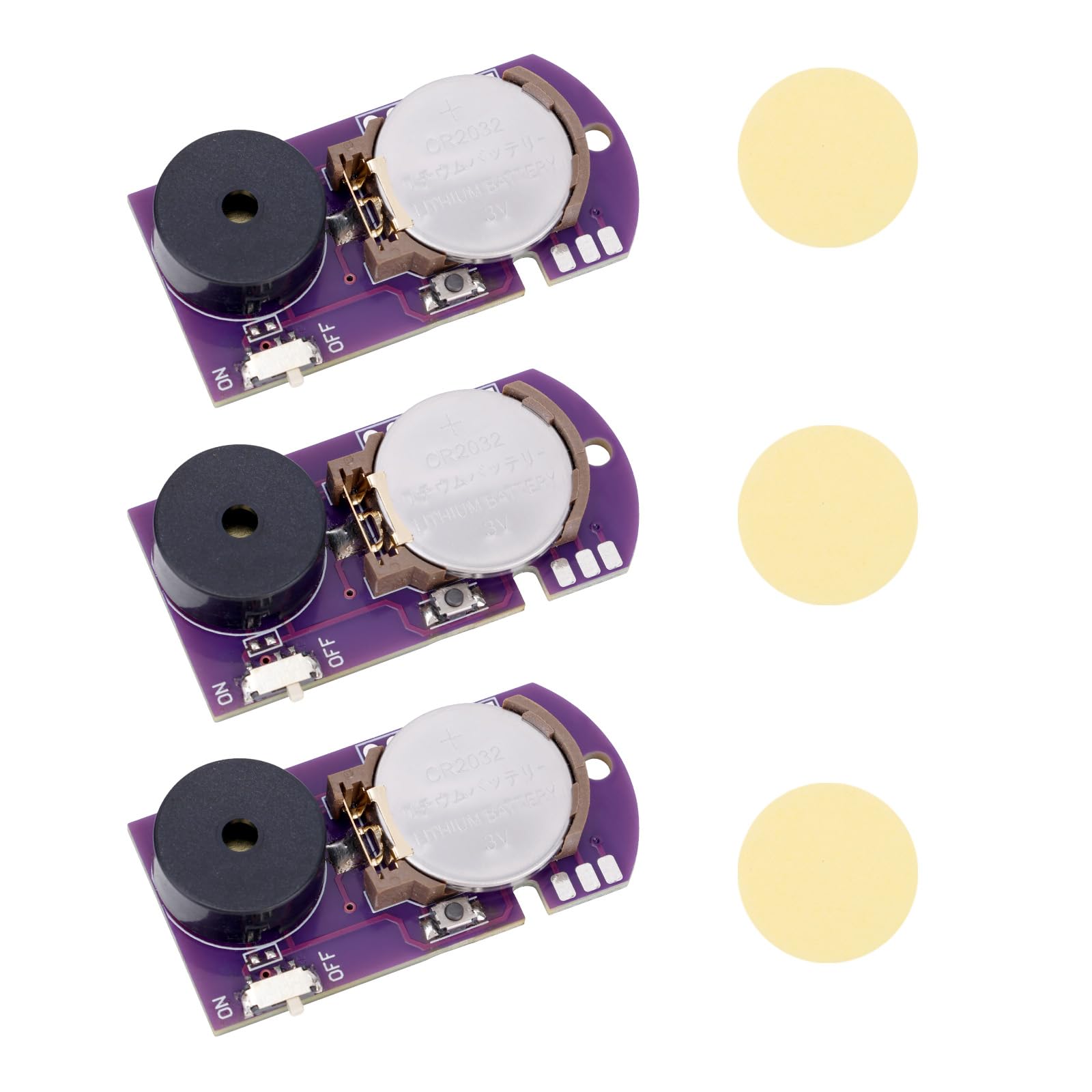BTFO 3pcs Cricket Noise Maker Prank with 16 Sounds, Hidden Cricket Noise Beeping Prank Device Machine for Adult Office Party (Purple)