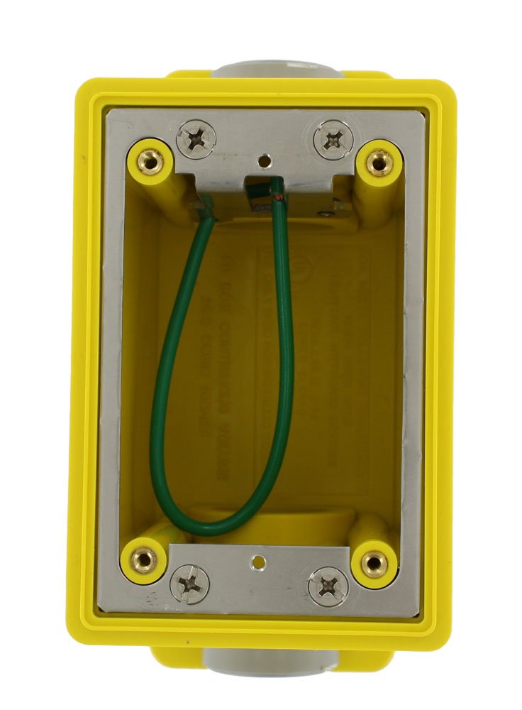 Leviton FDBX1-Y FD Box, Single-Gang, 26.0 Cubic Inch