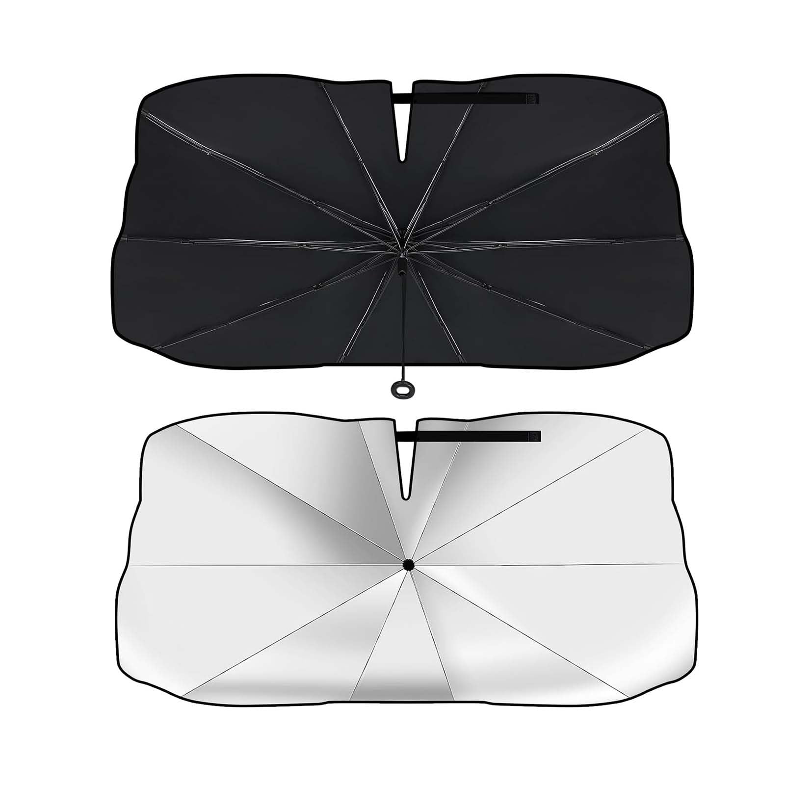 LKILFUWX For Toyota Hilux CHR C-HR Vitz Yaris Platz Car Sun Shade Umbrella, Windscreen Sunshade with Drawstring Handle, UV Blocker Foldable Car Parasol for Front Windshield