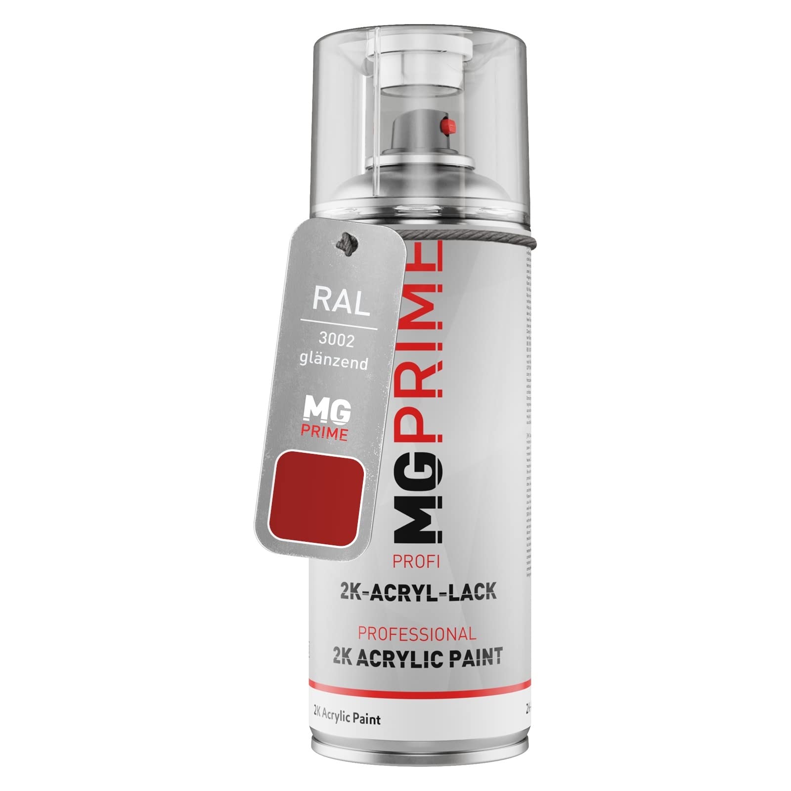 RAL 3002 Carmine red/Karminrot glossy 2K acrylic spray can spray can 400 ml quick drying