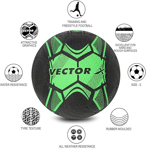Miniatura 7 de Vector X Street Soccer Rubber Moulded Football Size-5