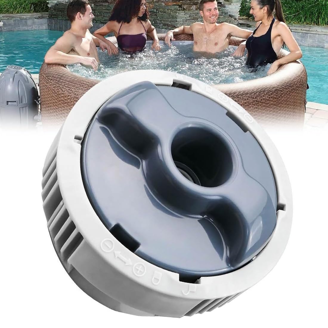 FiTspi Pool Chemical Chlorine Dispenser System P05345 P03821 Chlorine Dispenser Replacement for Lay Z Spa Hot Tub Spa
