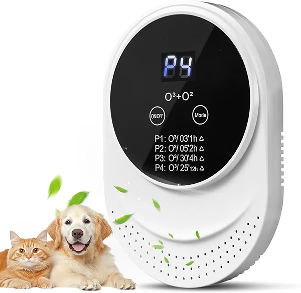 PVACG Cat Litter Deodorizer for Litter Box Plug In Air Fresheners for Home Ionizer Air Purifier for Strong Odor Portable Air Cleaner for Bathroom Toilet Living Room Kitchen Pets House Car (1)