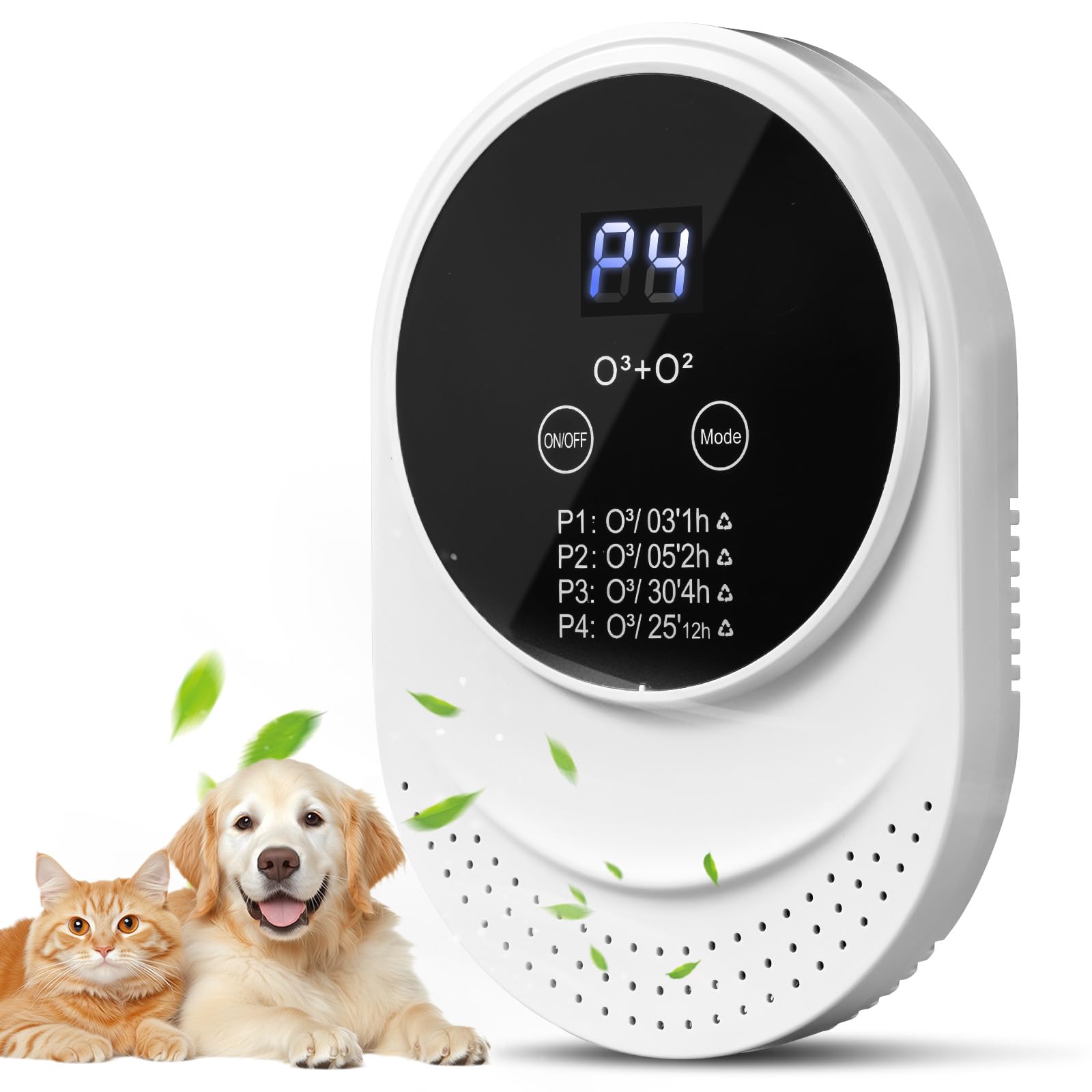 Desodorizador de arena para gatos, purificador de aire para 99% de caca de perro, ionizadores de aire con enchufe para el hogar, inodoro, cocina, mascotas, casa, coche, purificador de aire