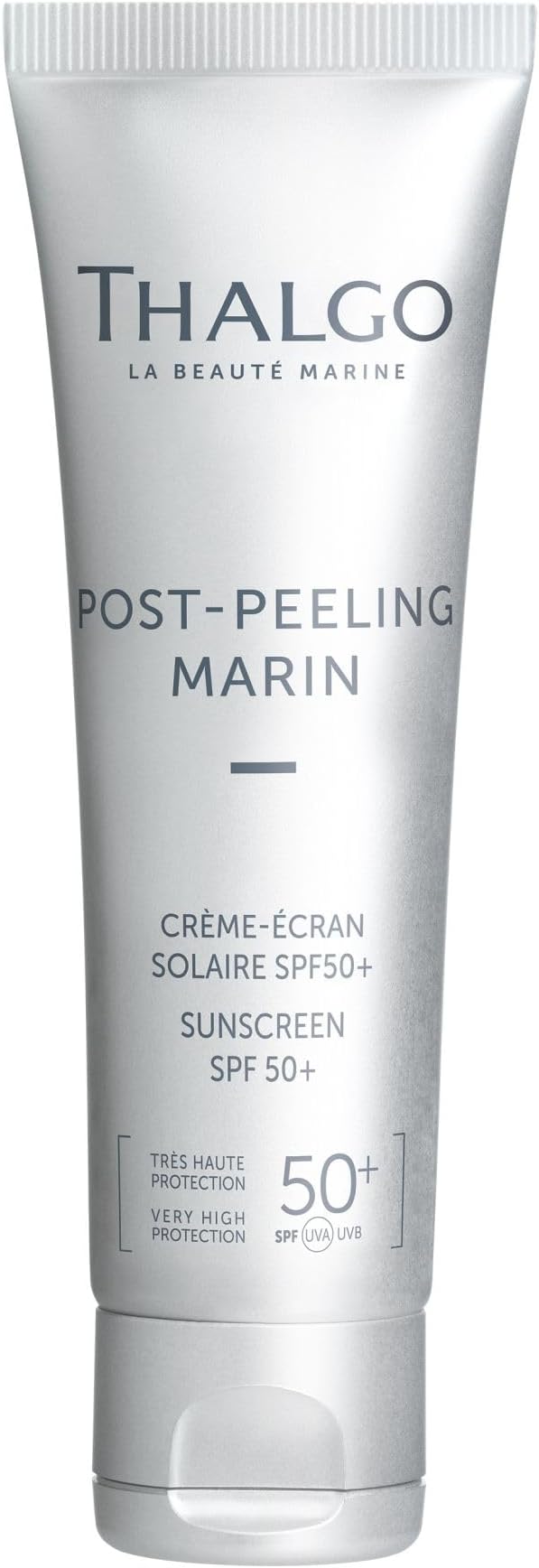 Thalgo Sunscreen SPF 50+ - Optimal UVA/UVB Protection with Marine UV Filter and Red Microalga Extract for Matte Skin - 50ml