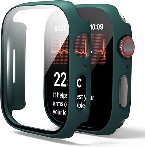 TSOGIA Funda rígida de policarbonato para Apple Watch Series 87 de 1.772 pulgadas (1.772 in), funda protectora a prueba de golpes para iWatch Series