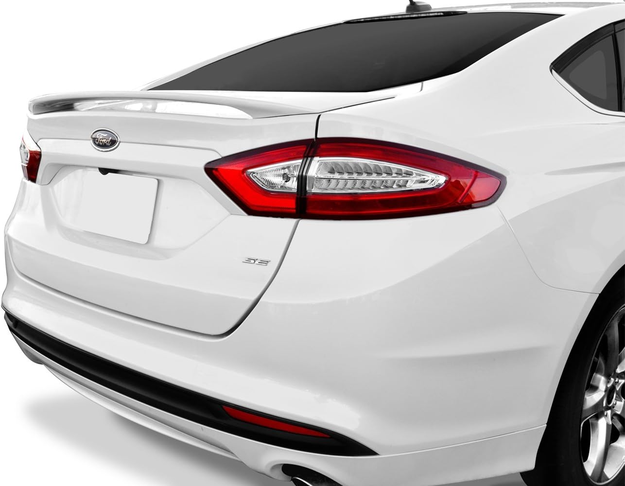 California Dream Works with: 2013-18 Ford Fusion Factory Spoiler in The Paint Code of Your Choice (Ingot Silver Metallic UX)