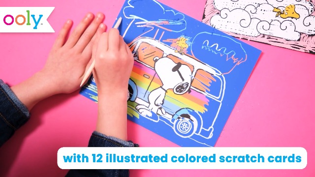 Amazon.com: Ooly X Peanuts Scratch Art Kit - 12 Cards Featuring