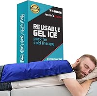 Vista 18 de Bolsa de hielo flexible y suave para lesiones reutilizable (mediano: 7 x 12 pulgadas) para lesiones de cara, hombros, cadera, pierna, brazo, tobillo