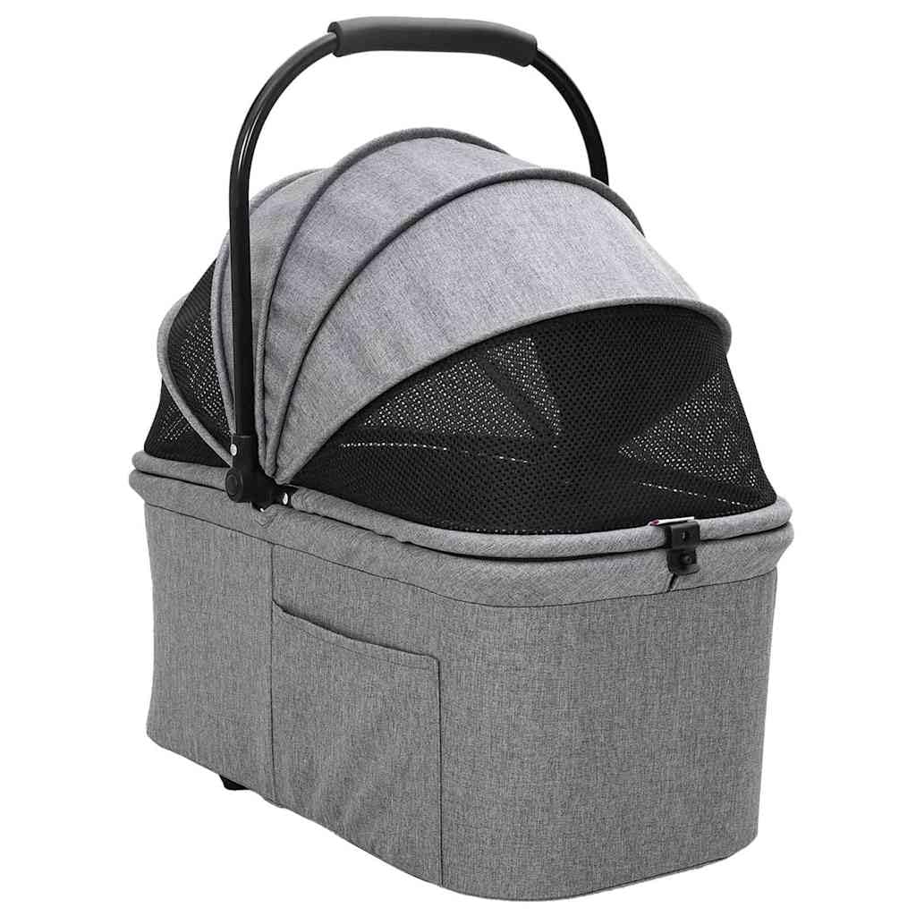 Passeggino pieghevole per animali Grigio 81 x 47 x 99 cm,Articoli per animali,Animali domestici - Articoli,Passeggini per animali domestici-42012436