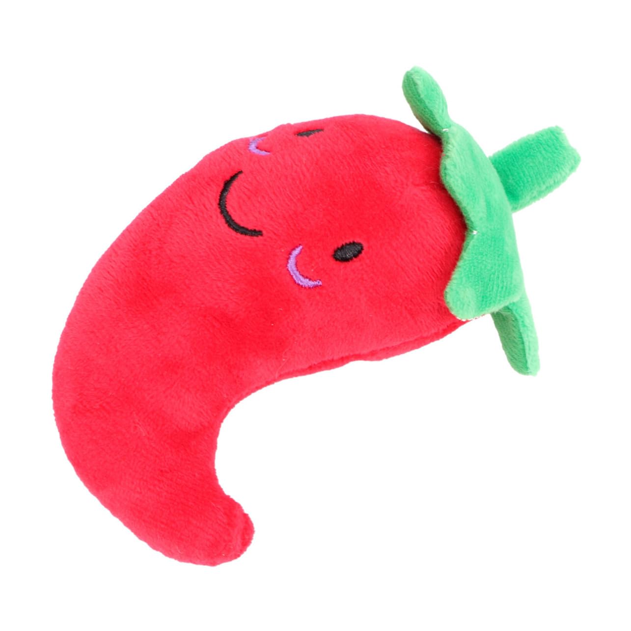 SUPVOX 2pcs Chilli Plush Toy for Dogs and Cats Squeaky Chew Toy Soft Vegetable Sound for Interactive Play for Comfort - Image 2