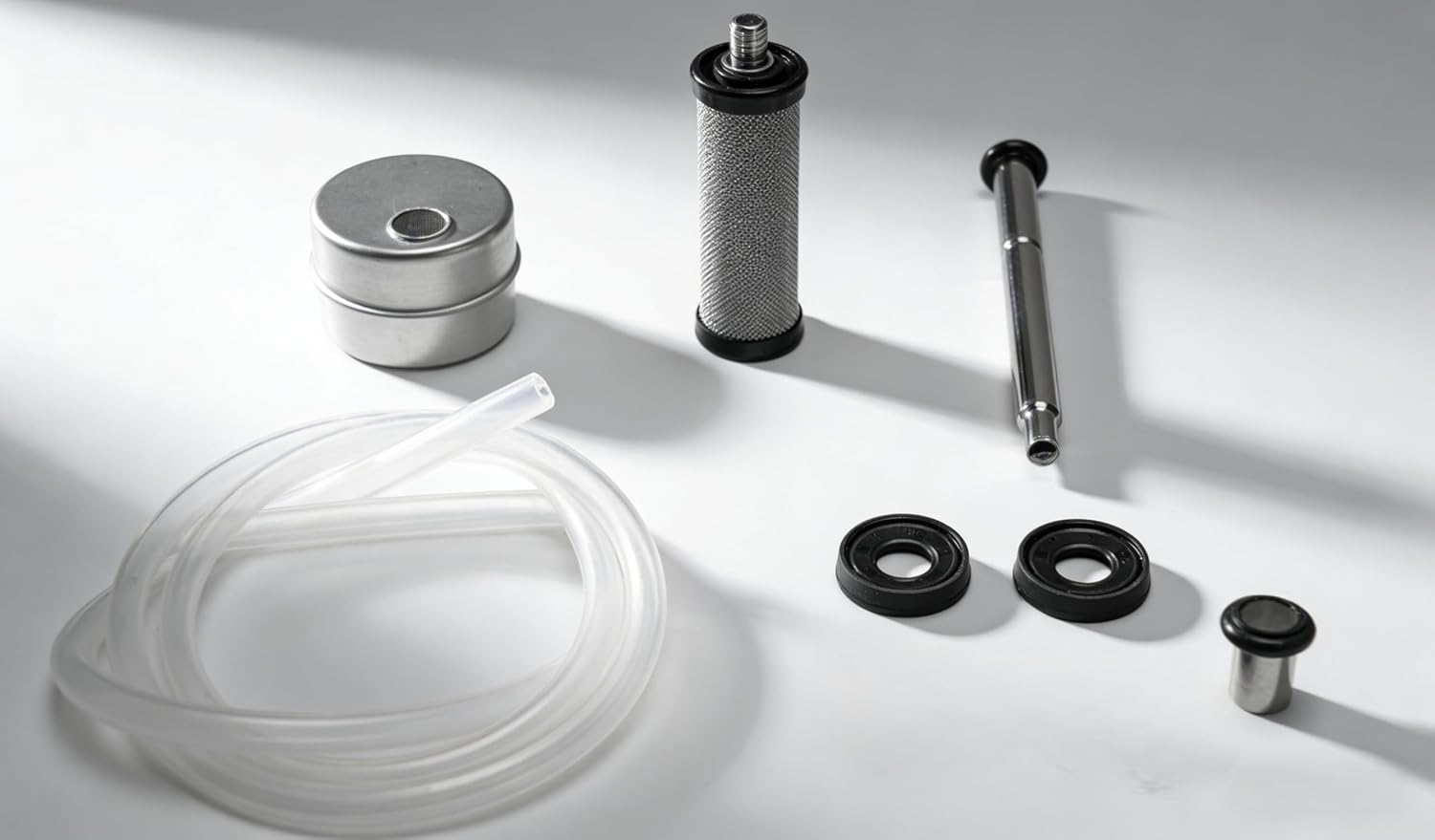 Home Brewing Floating Dip Tube Double Filter Inlet 500/300 Micron Beer Filter for Clear Beer, Less Waste & Clog Prevention