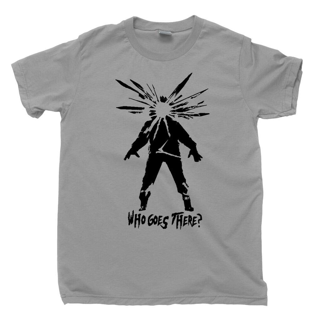 Wwer Men's Gray The Thing T Shirt Kurt Russell John Carpenter 1982 Horror Movies Dvd Blu Ray Tee S