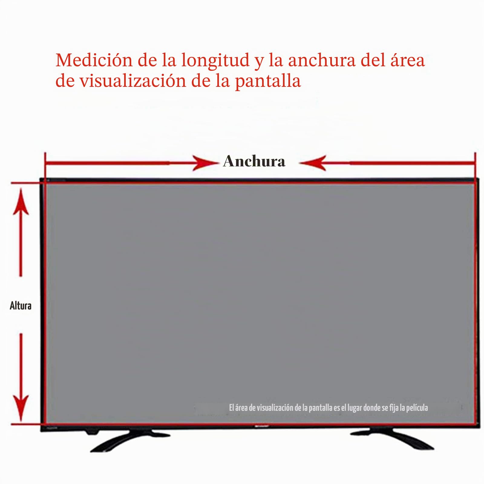 Protector De Pantalla De TV Antideslumbrante, Filtro De Luz Azul para Pantalla De TV De 32-65 Pulgadas, Película Protectora Mate/Tasa De Antirreflejos hasta 90% Aliviar Fatiga,32"(698 * 392)