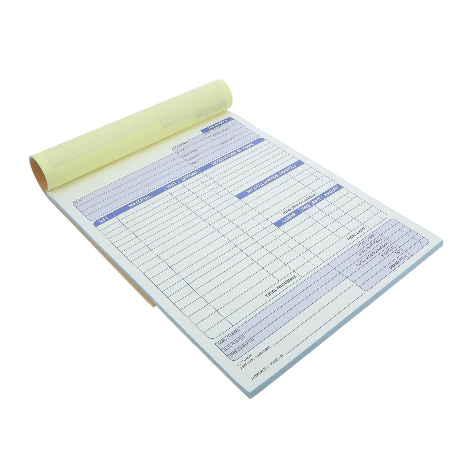 Libro de recibos multiparte SUPVOX en papel autocopiativo para facturas de oficina 8