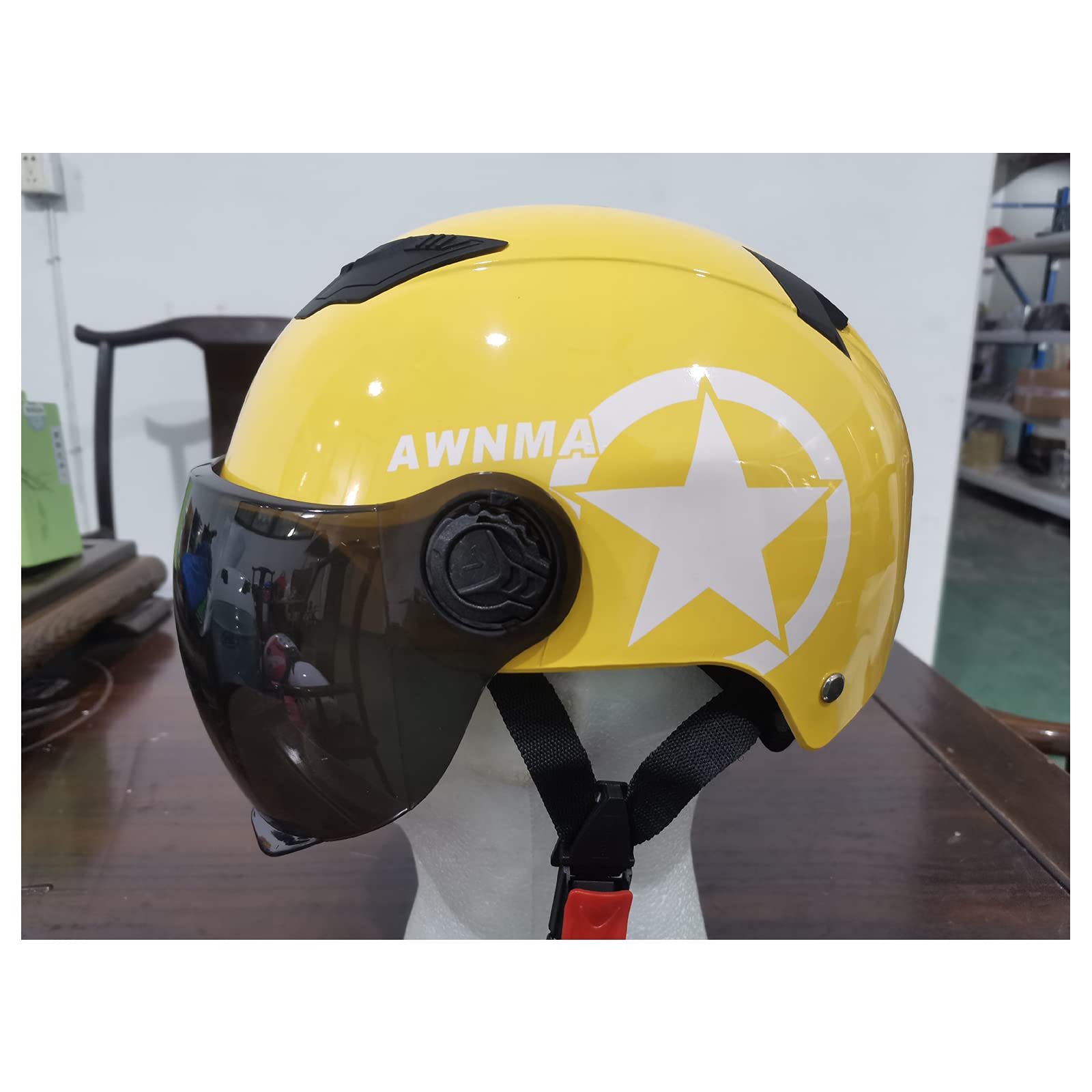 Casco Moto Vintage Jet Open Face – Omologato DOT, Calotta In ABS, Per Uomo E Donna, Ideale Per Scooter E Harley