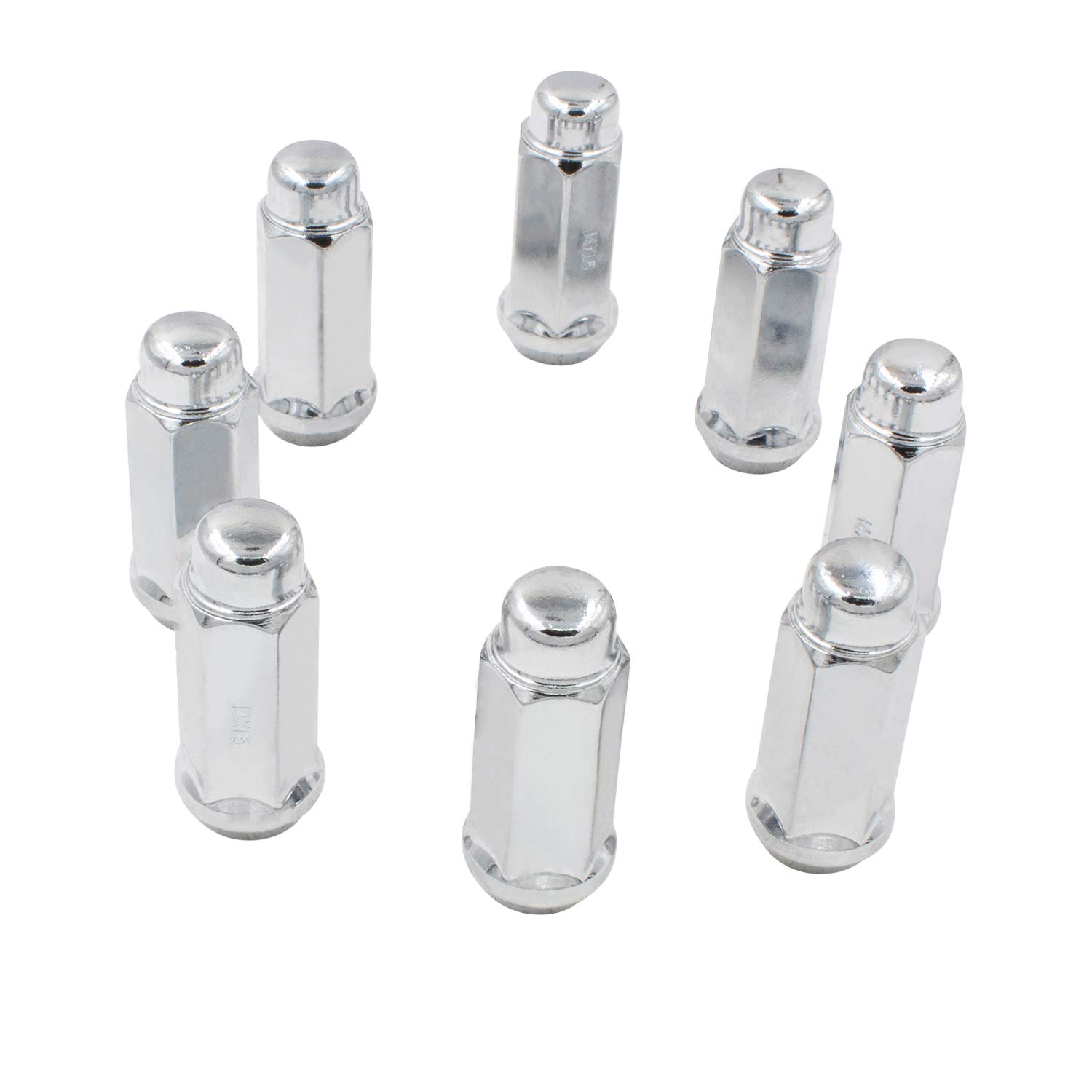 Jeep Wrangler Chrome Acorn Lug Nut Kit - 1/2 In. X 20 (07-18 Jeep Wrangler JK - Foto 3