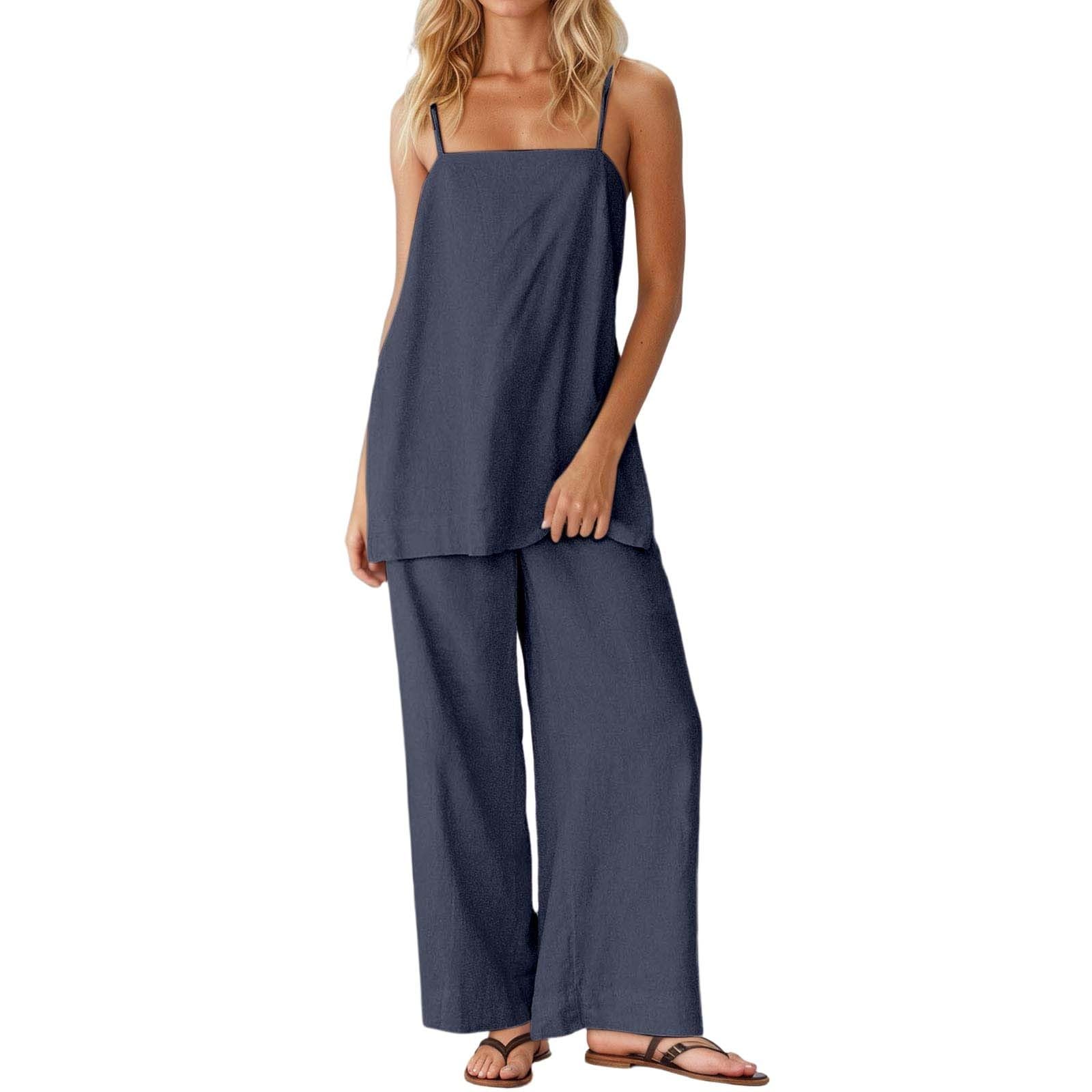 Ensemble Femme 2 Pièces Coton Haut et Pantalon Sweat et Pantalon Survêtement Jogging Sport Doux Respirant Confort A9