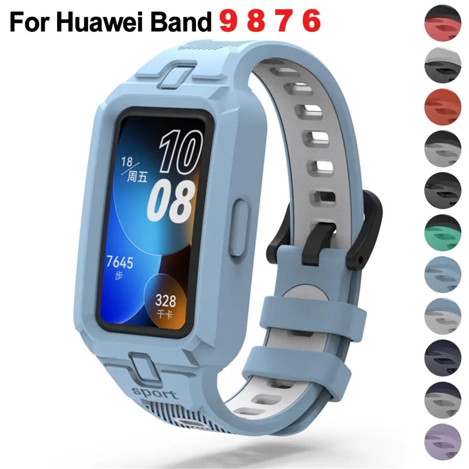 Bracelet en Silicone pour Huawei Band 9 8 7 6 montre intelligente Bracelet de remplacement Sport sangles respirantes pour Huawei Band9 bracelets de montre