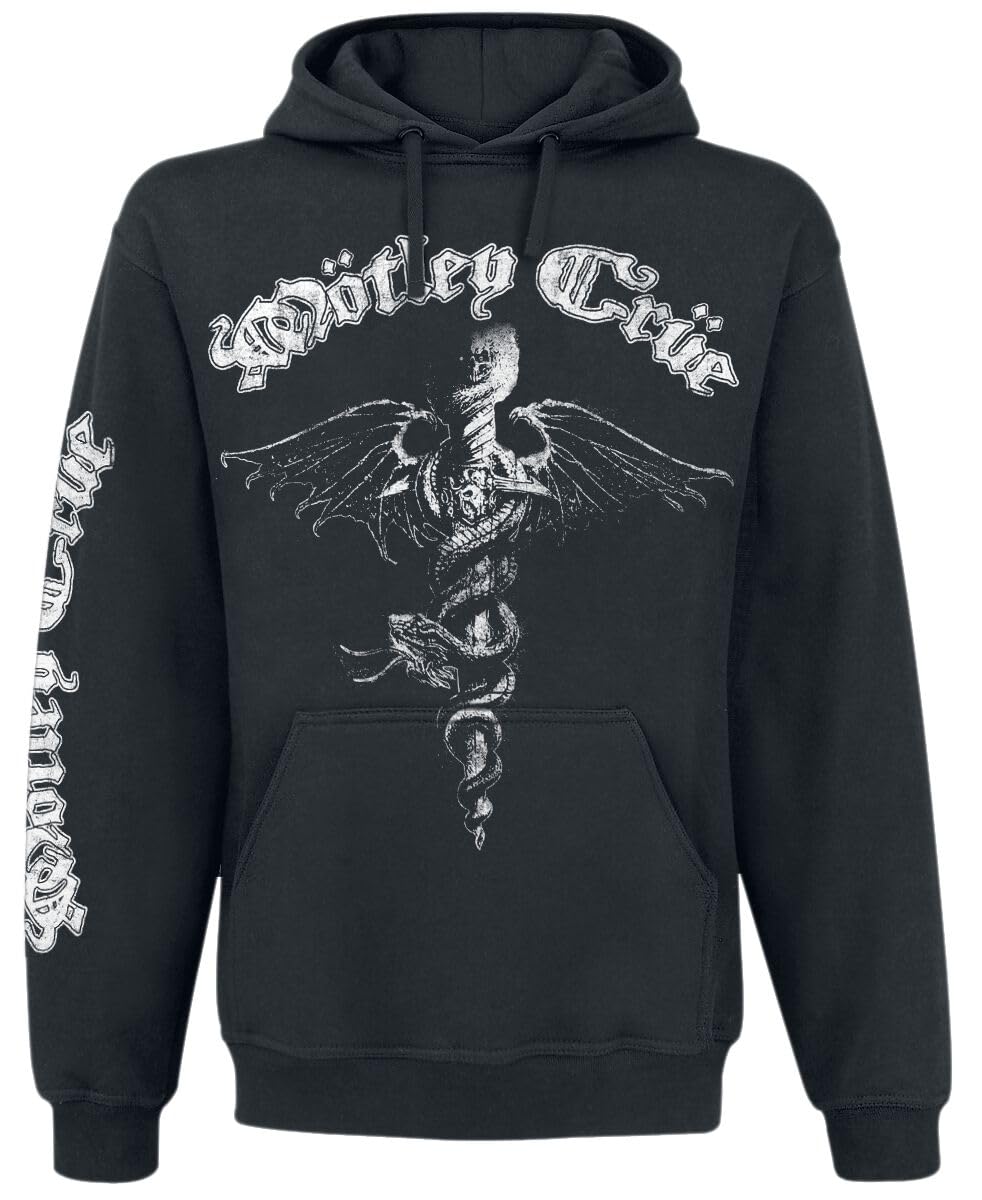 Motley Crue Hollywood Männer Kapuzenpullover schwarz Band-Merch, Bands