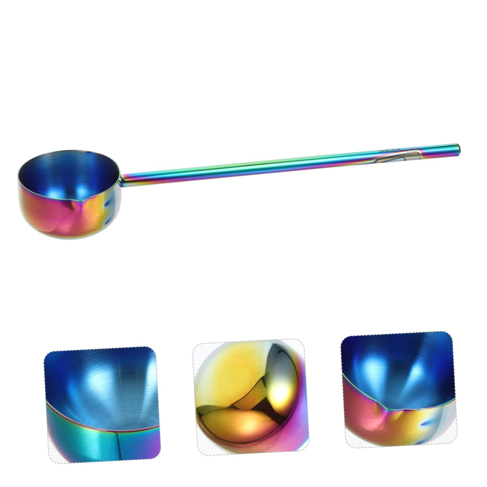 5 Piezas Cuchara De Acero Inoxidable Cucharón De Metal Cucharones De Cocina Para Olla Cucharón De Sopa De Acero Inoxidable Cucharones Para Cocinar Cuchara Para Calentar Aceite MAGICLULU