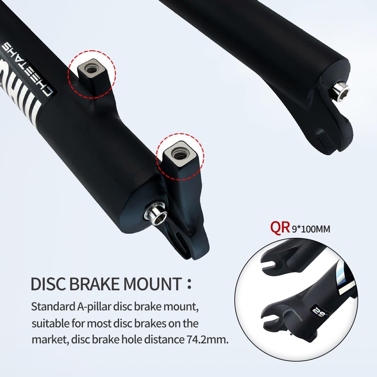 Amazon.co.jp: マウンテンバイク用フロントフォーク、ダブルショルダー