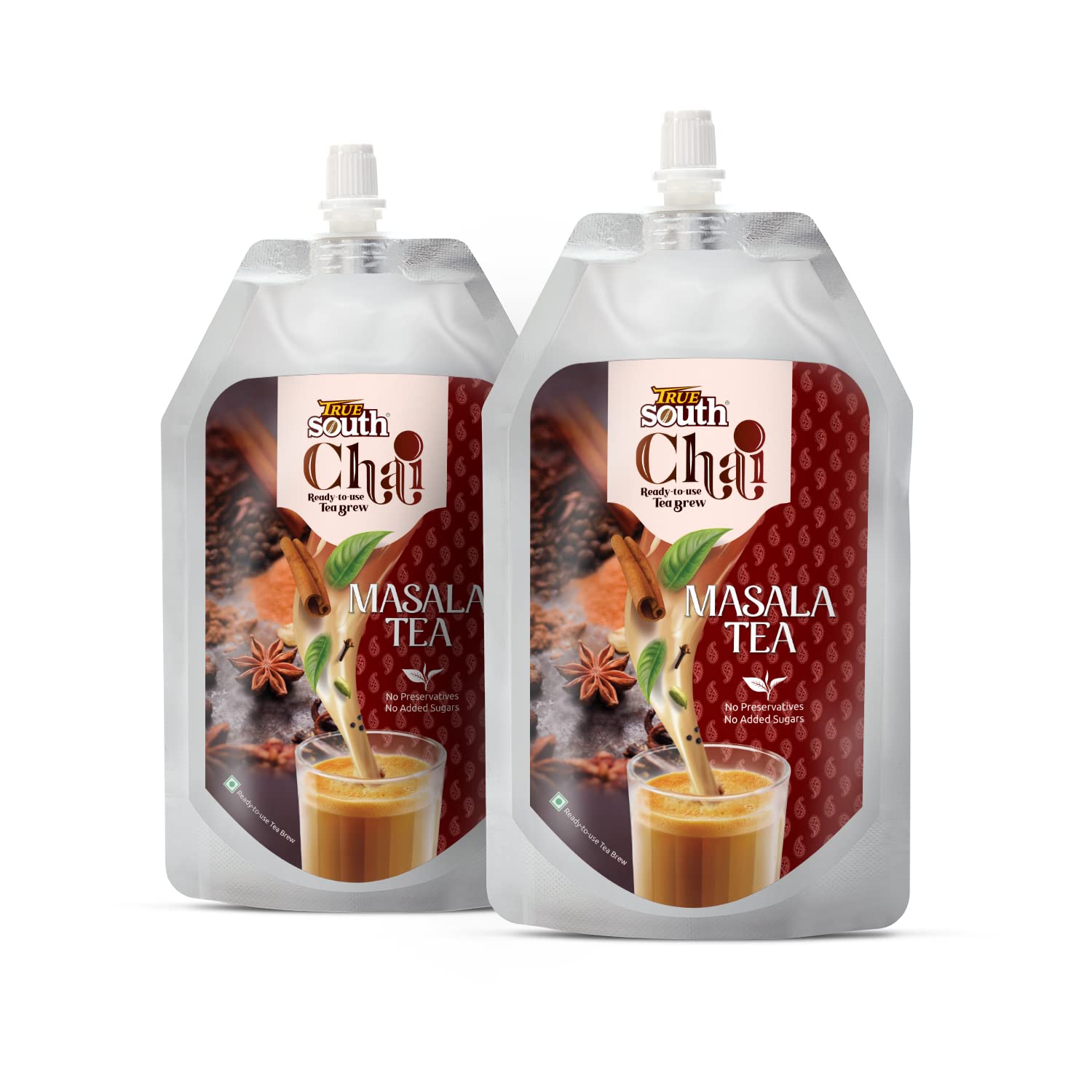 TrueSouth Masala Chai | Ready-to-use Tea Brew | 200ml Pouch | Authentic Taste, Value and Convenience (Pack of 2) (B0B58W5PP1) Amazon Price History, Amazon Price Tracker