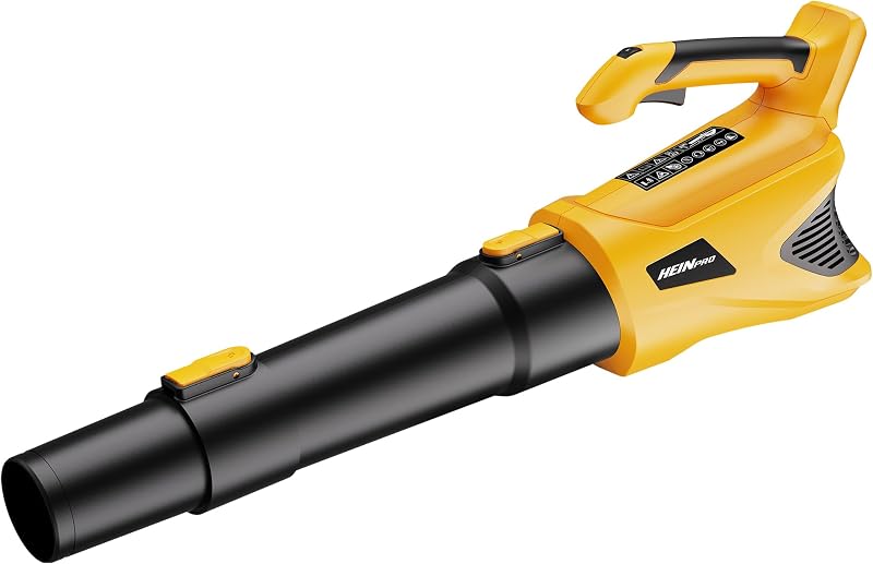 HEINPRO Cordless Leaf Blower Compatible with Dewalt 20V Max Battery | 500CFM/150MPH Electric Leaf Blower Cordless, 5 Speed Modes, Battery Powered Blowers for Lawn Care, Yard (Tool Only)