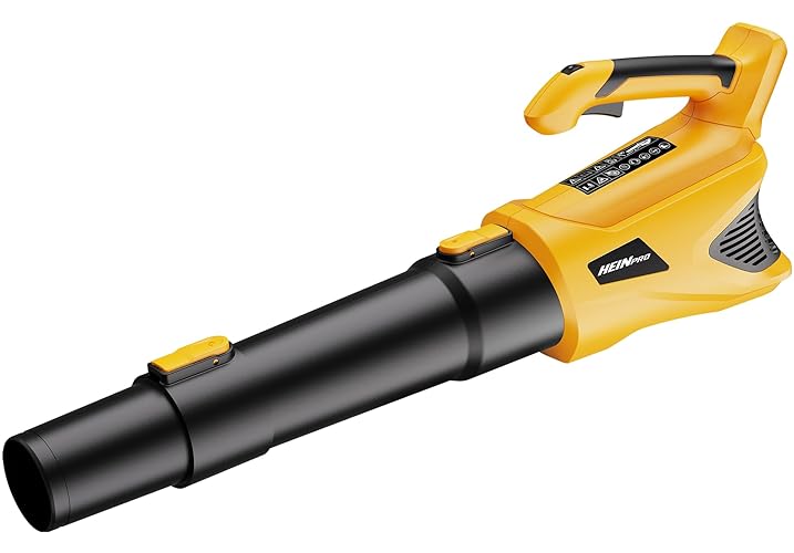 HEINPRO Cordless Leaf Blower Compatible with Dewalt 20V Max Battery, 500CFM/150MPH Electric Leaf Blower Cordless, 5 Speed Modes, Battery Powered Blowers for Lawn Care, Yard (Tool Only)