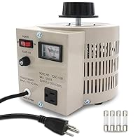 Vista 1 de LVYUAN Transformador Variable Regulador de Voltaje Variable, Salida 0-130V, Entrada 110V-120V (1000VA)
