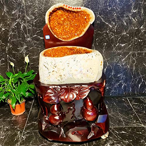 Poder de Cristal Natural Natural Brasil Uruguay Púrpura Cristal Cueva Decoración Original Piedra Juji Bebé Qian Bag Lunoma Casa de la Ciudad Oficina DEYRENA (Color : 82000g)