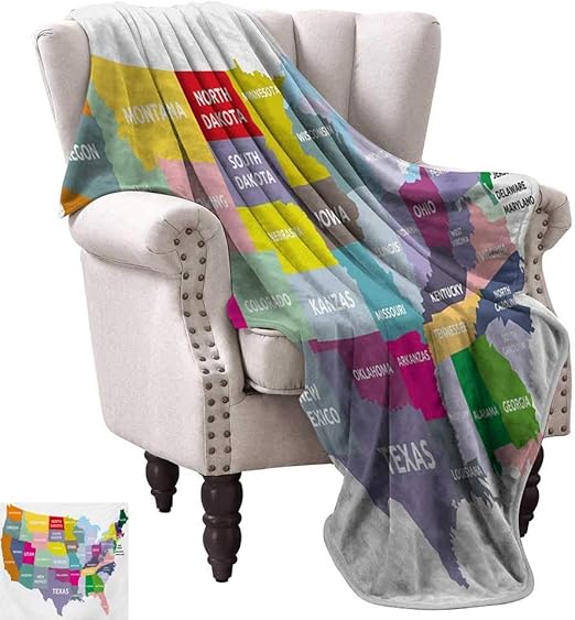 Amazon Co Jp 織りパターンエクストラロングブランケット アメリカの州の名前が付いたアメリカ地図地理地図作成テーマ スーパーソフトで快適 ソファー 椅子 ベッドに適しています 100x1 ホーム キッチン Amazon Co Jp 織りパターンエクストラロングブランケット アメリカの州の名前が付いたアメリカ地図地理地図作成テーマ スーパーソフトで快適 ソファー 椅子 ベッドに適しています 100x1 ホーム キッチン