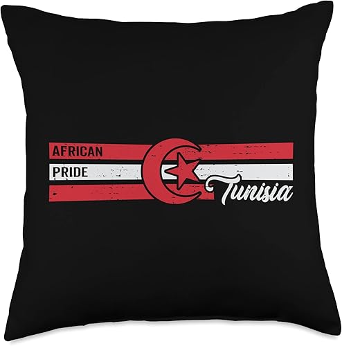 Tunisia lover and supporter african pride Tunisia La tunisie Lover and Supporter African Pride Throw Pillow 18x18 Multicolor