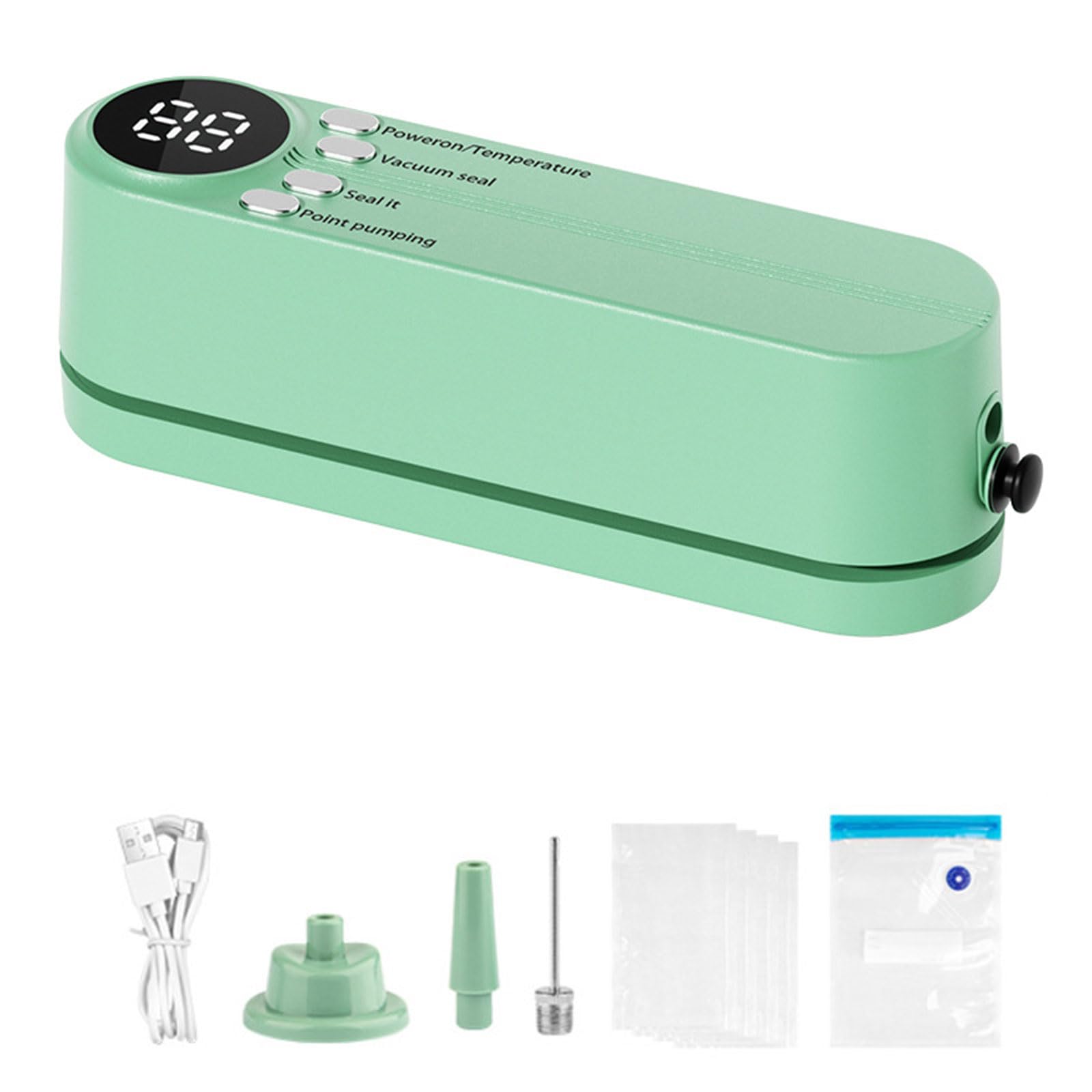 Tsophreniq Intelligent Automatic Vacuum Sealing Machine for Food Preservation with Dry Wet Modes Portable Design Home Appliance Easy Use Vacuum Sealer
