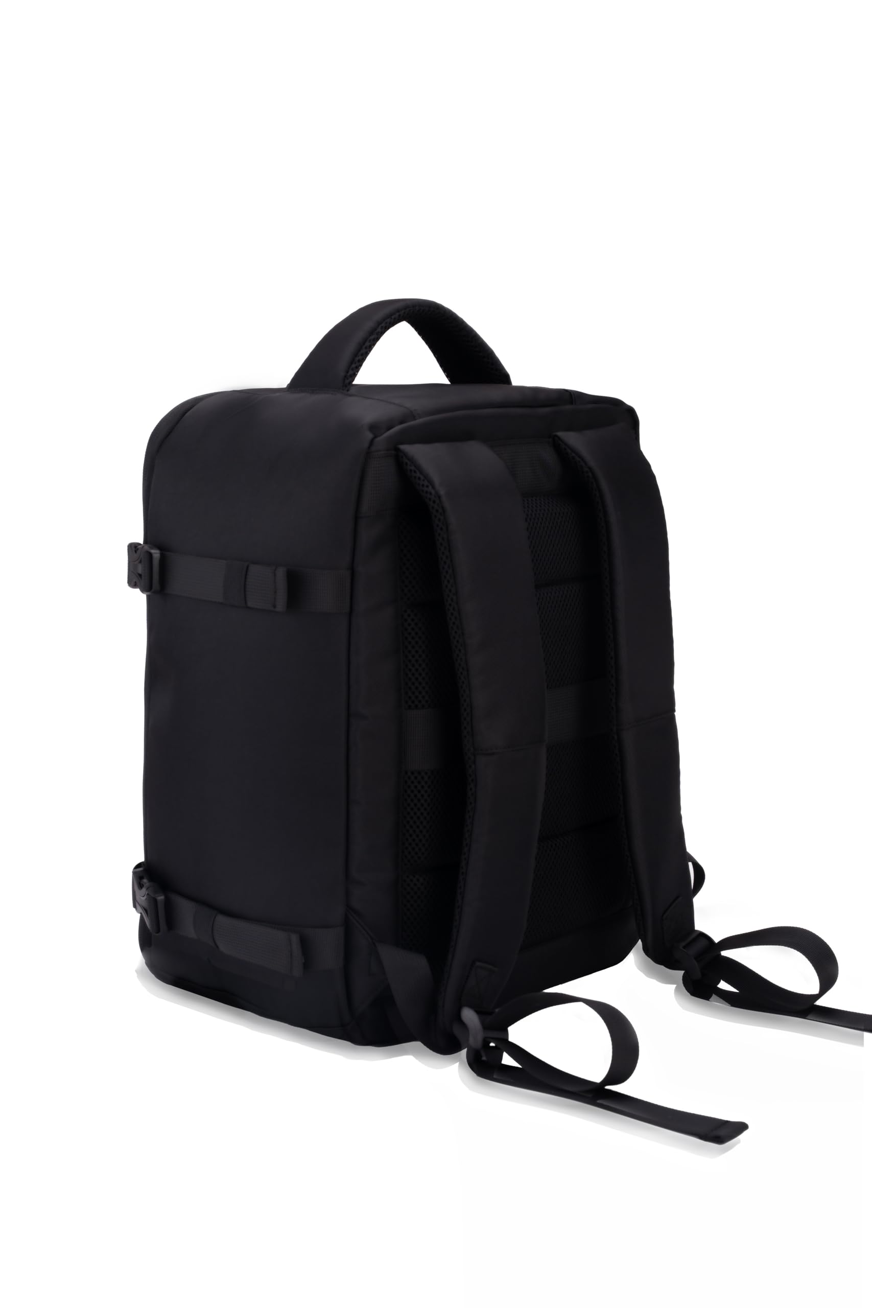 CELIMS Plecak kabinowy samolotu 40 x 30 x 20 cm, bagaż podręczny 40 x 30 x 20 cm, 24 l, wodoszczelny, lekki poliester do linii Ryanair, Easyjet, Volotea, plecak podróżny, Czarny & Pompa, 40x30x20 avec