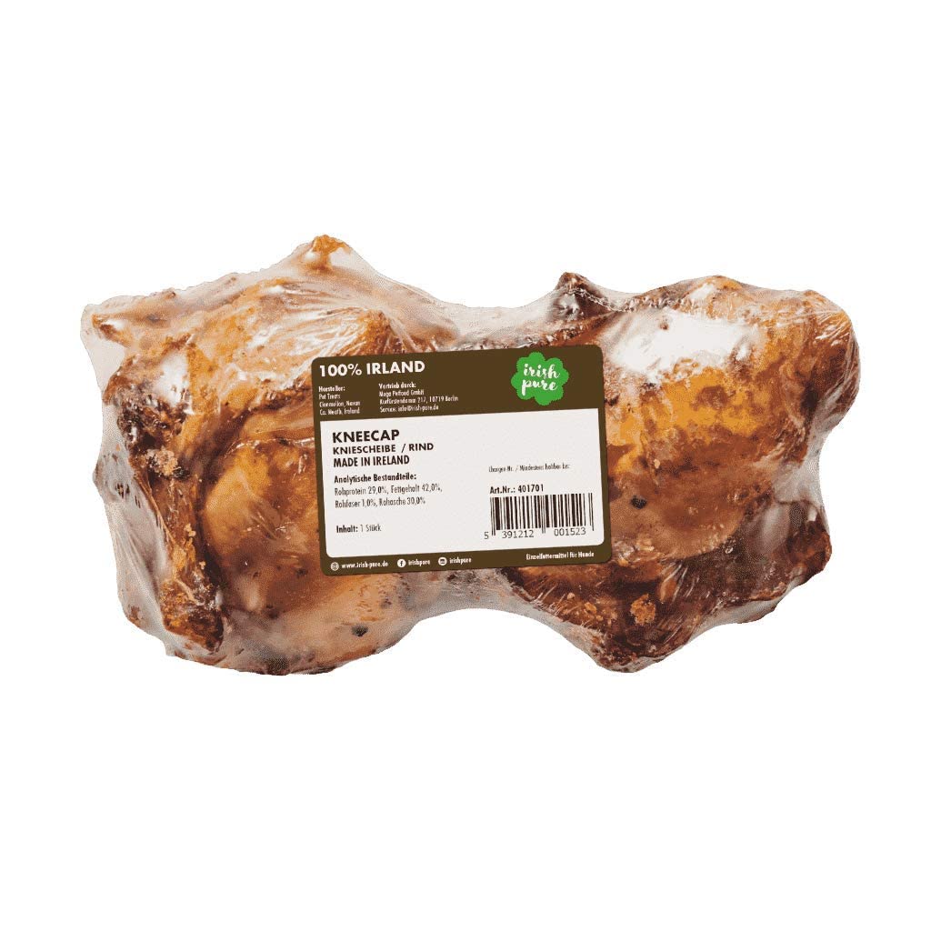 Irish Pure Filled Kneecap Bone Premium Kauknochen vom Rind für Hunde | Vitamine | Premium | Getreidefrei | Sensitiv | Hundeknochen aus Irland