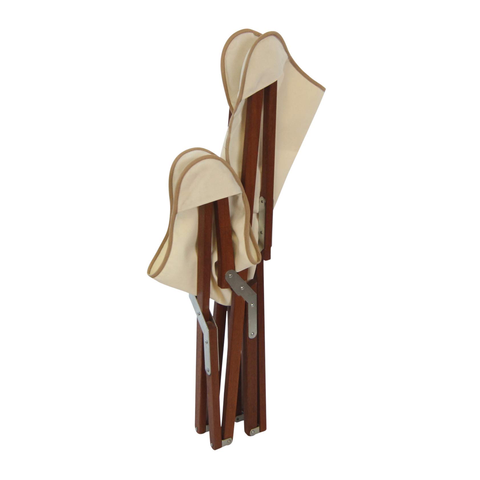 Pangean Butterfly Chair, Silla de madera dura fácil de plegar – Asiento portátil para playa, camping y patio – 34 pulgadas de alto x 23 pulgadas de ancho x 27 pulgadas de profundidad en 6