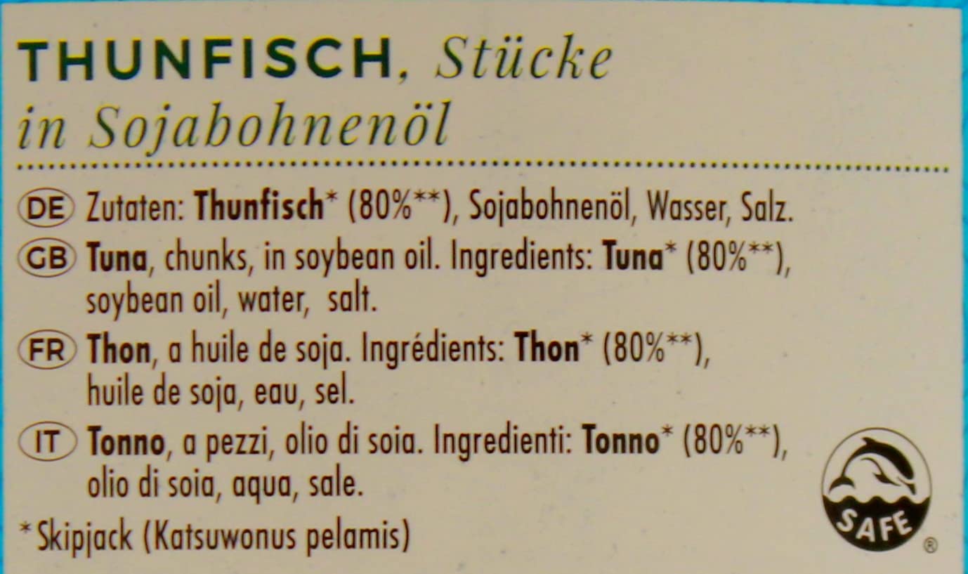 Adria Thunfisch in Öl, 6er Pack (6 x 1.26 kg)