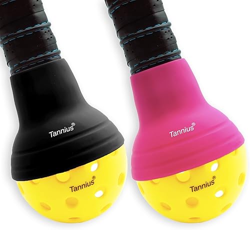 Pickleball Ball Retriever 2 unidades, se recoge fácilmente sin doblarse, protege tu espalda, se adapta a cualquier pala estándar, elástico y