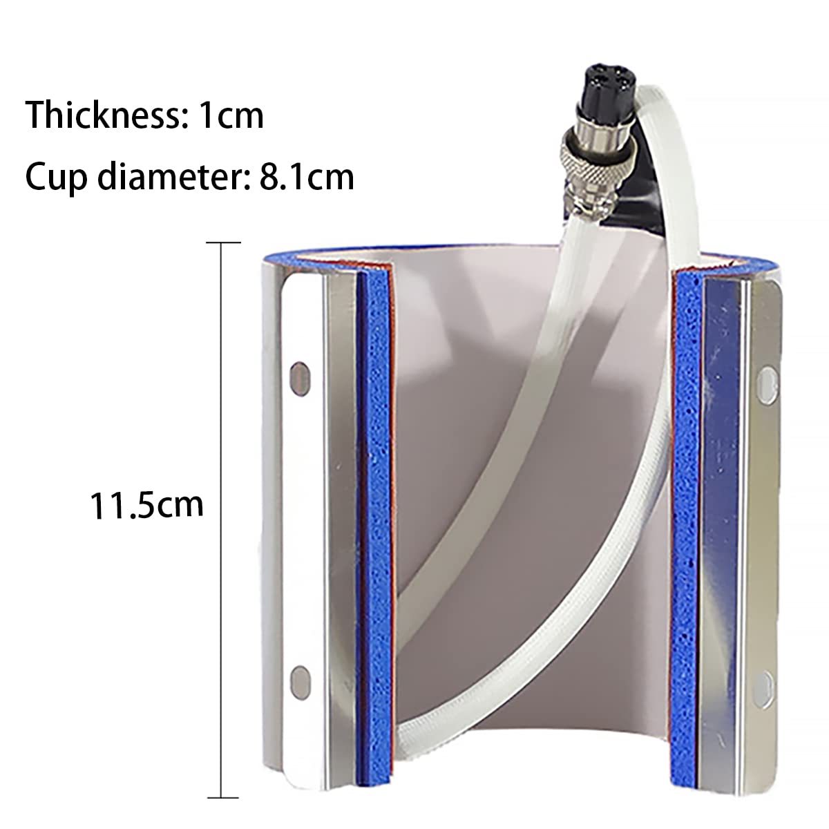 tooloflife Thermosublimations-Tassenpresse und Heißpresse, Silicagel, 220 V, zylindrisch, 325 ml