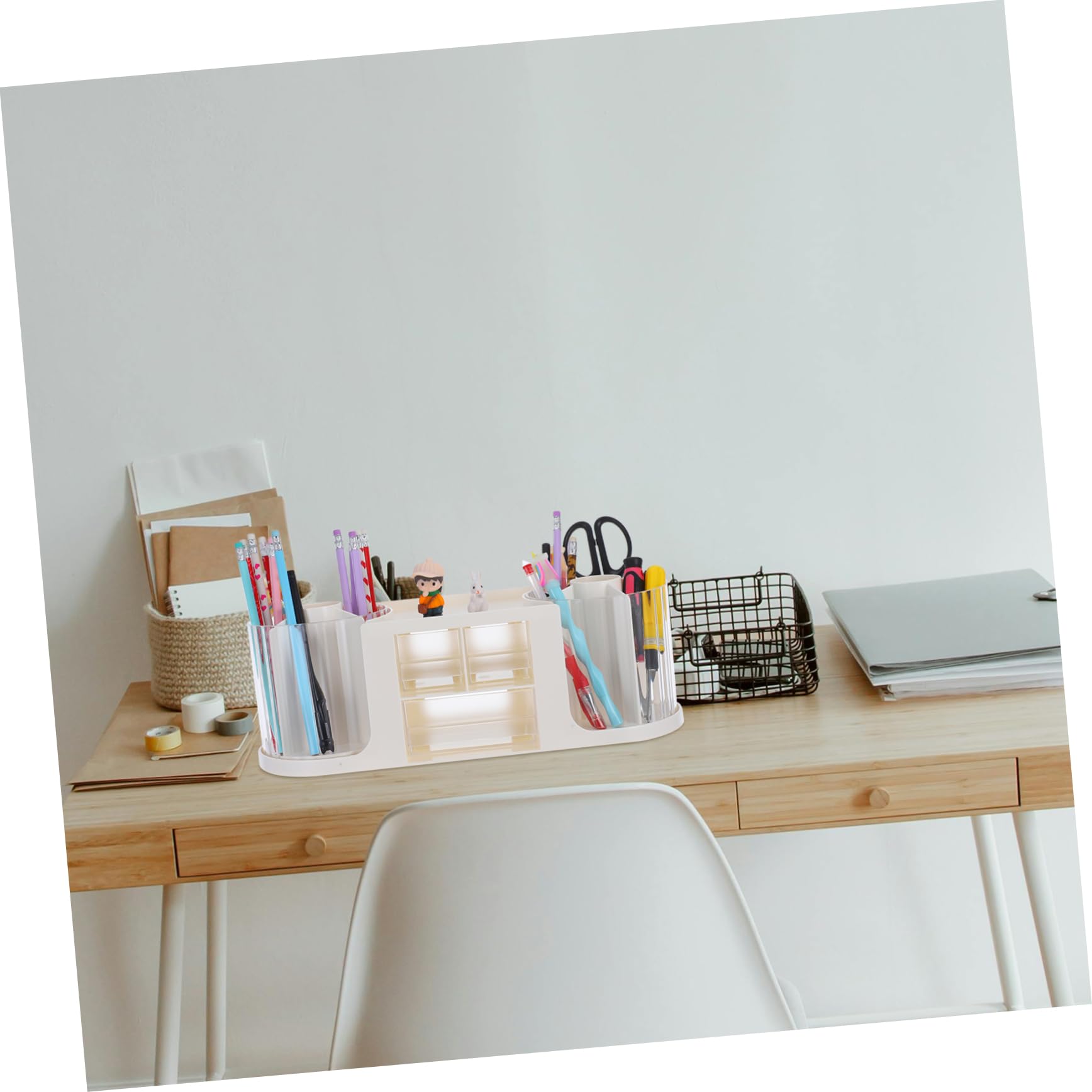 Sewroro Organizador con Cajones Transparente para Maquillaje y Oficina