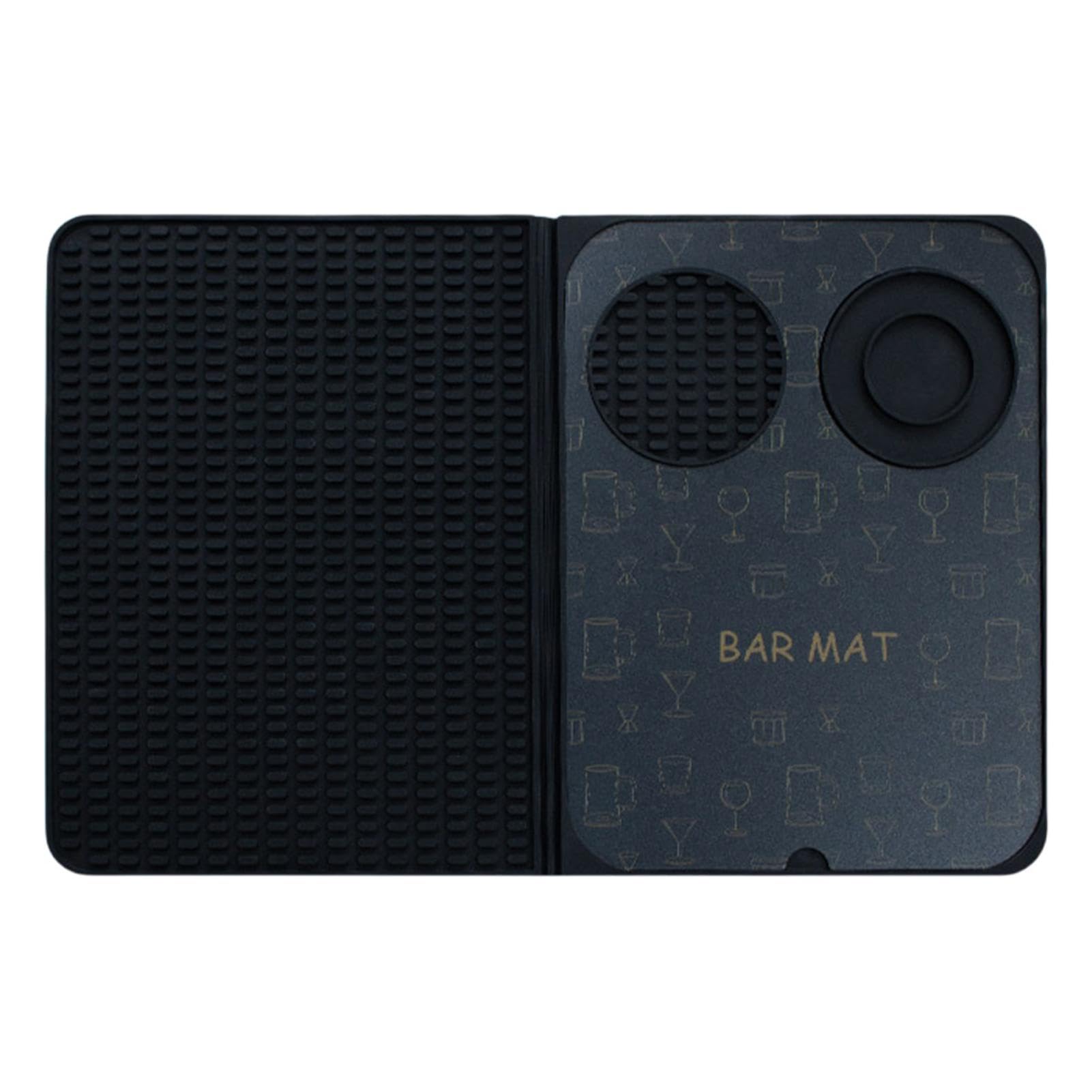 Tapete de silicona para camarero antideslizante y plegable para barra