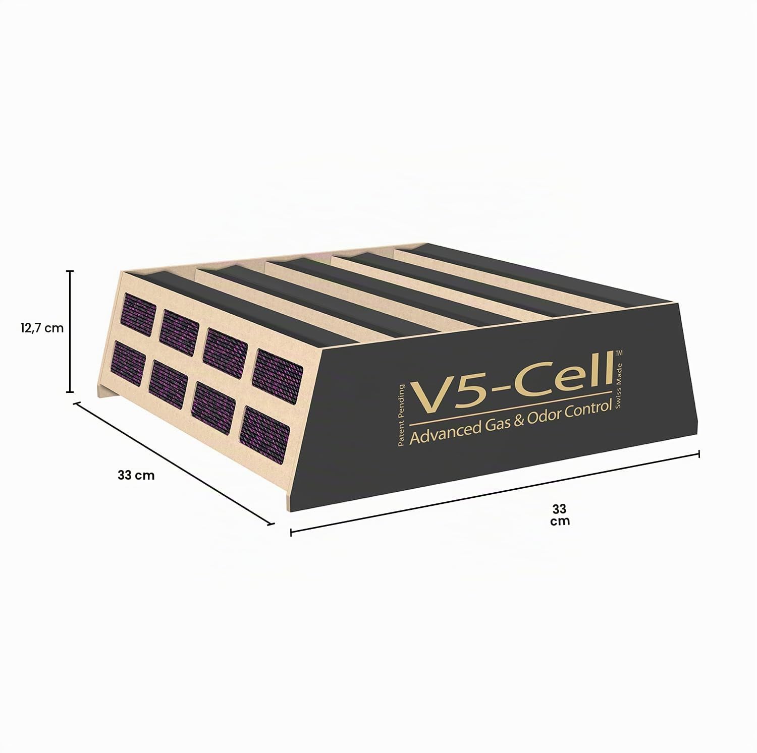 IQAir V5 Cell Filter Ersatzfilter für HealthPro 250 & XE – Aktivkohle Gas- & Geruchsfilter gegen VOC, Rauch, Gerüche & Chemikalien – langlebig bis 2 Jahre – Original Luftreiniger Filter