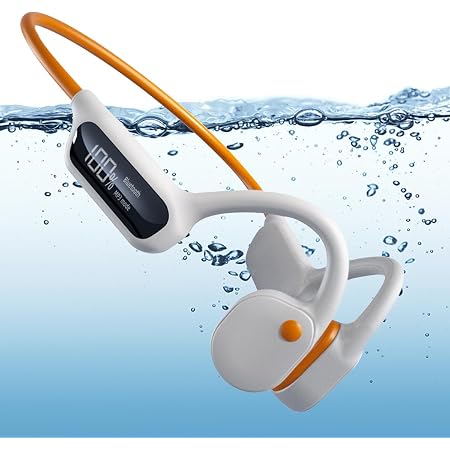 Knochenschall Kopfhörer Zum Schwimmen – Bluetooth 5.3, IPX8 Wasserdicht, 32 GB Speicher, 12h Laufzeit