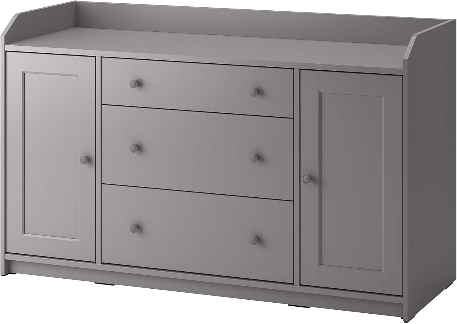 HAUGA Sideboard, Grey, 140x84cm